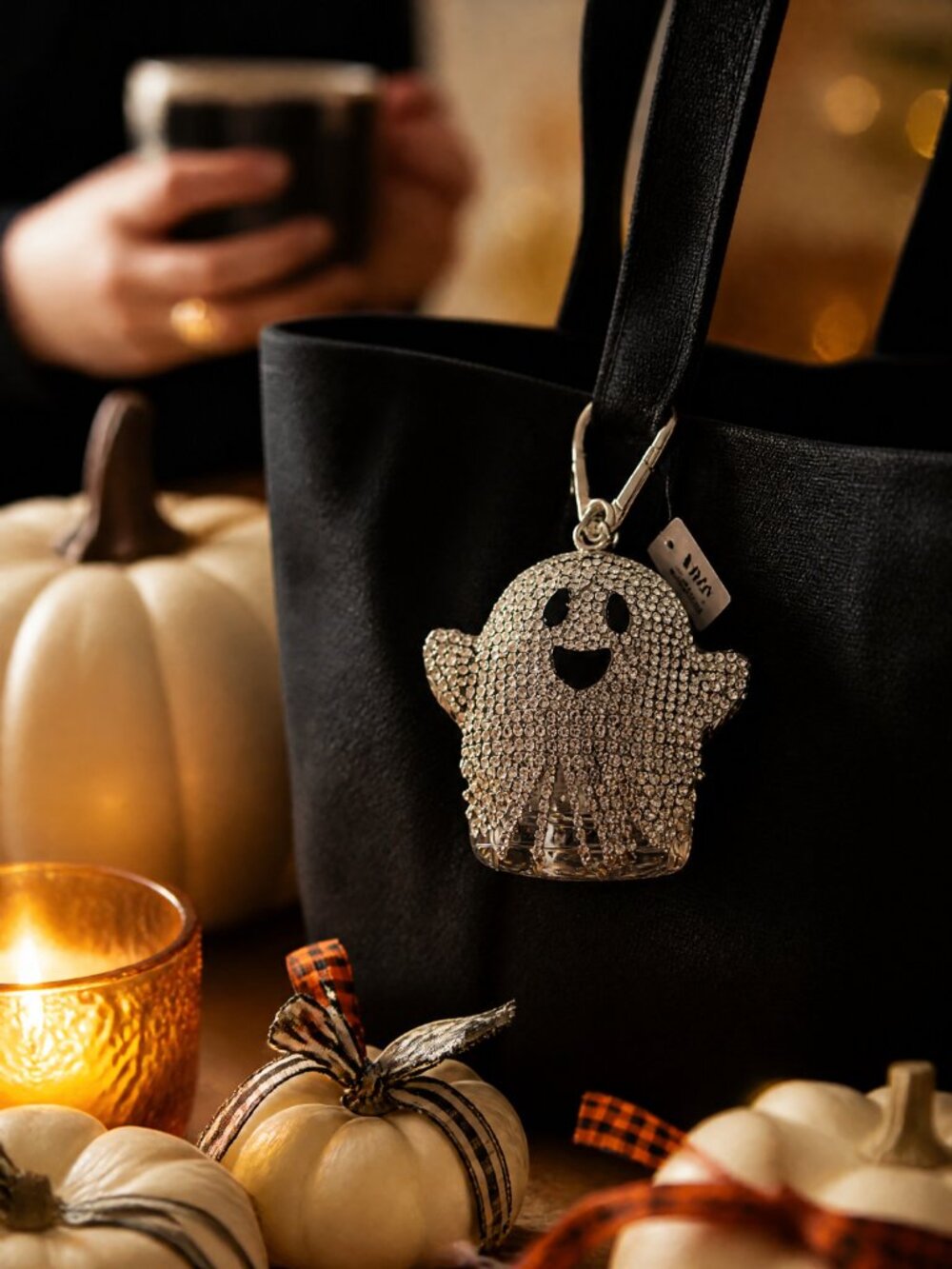 NWT Bath & Body Works Pocketbac Holder Bling Ghost BBW 3069